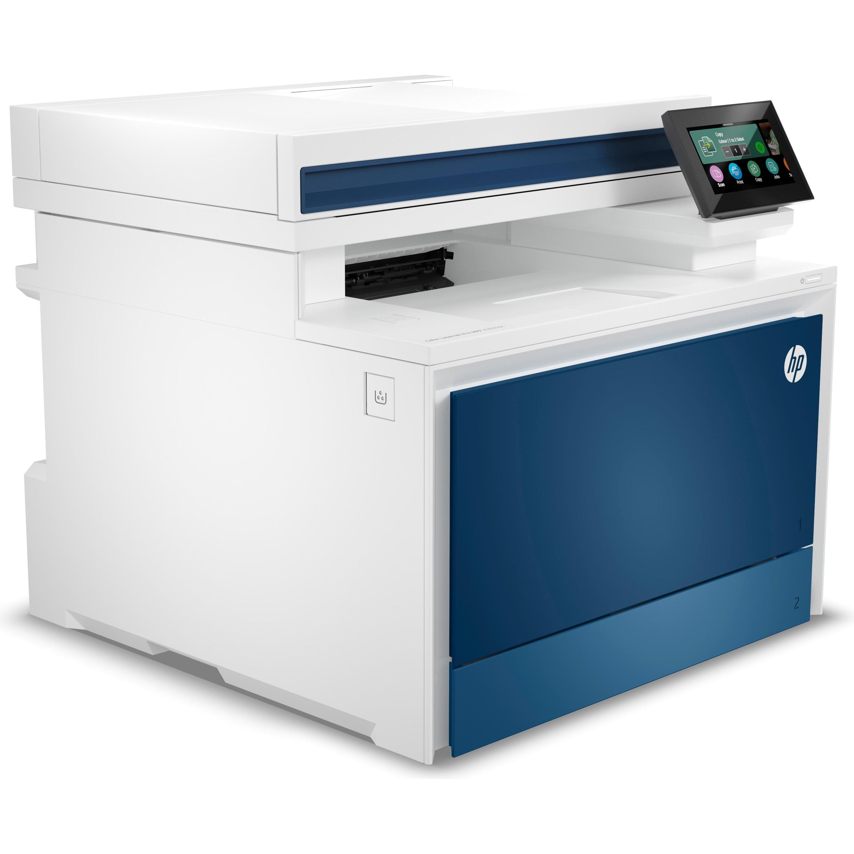 HP Color LaserJet Pro MFP 4302fdn (Laser, Farbe), Drucker, Blau, Weiss