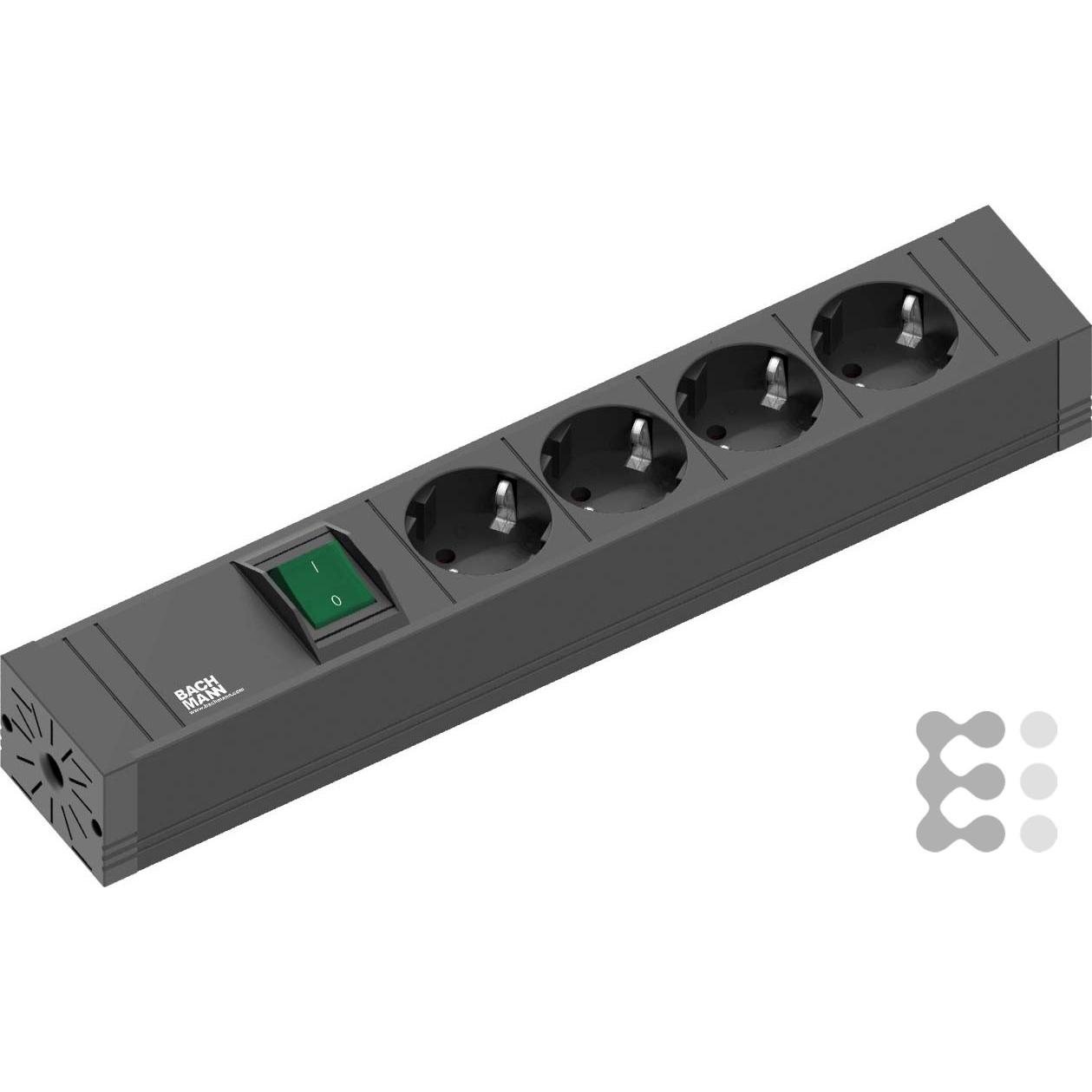 Bachmann, Steckdosenleiste, Connect Line (4 x, CEE 7/3, 2 m)