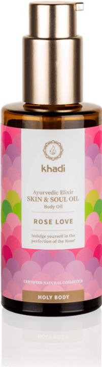 Produktbild Khadi Ayurvedisches Körperöl ROSE LOVE - Belebt das Herz-Chakra (Körperöl, 100 ml)