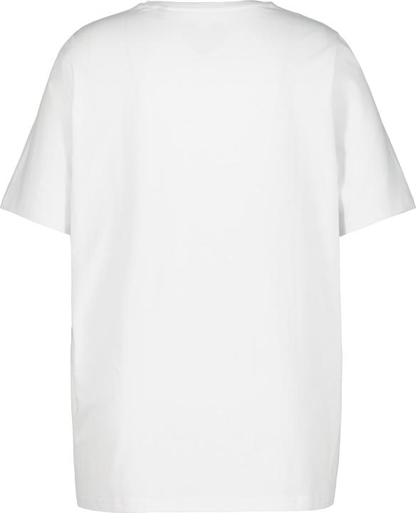 Image du produit Ulla Popken T-shirt en coton bio. Col rond et manches courtes. Coupe évasée (54)
