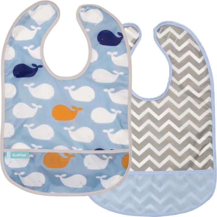 Kushies CleanBib ohne Ärmel 2er Pack (6 Monate)
