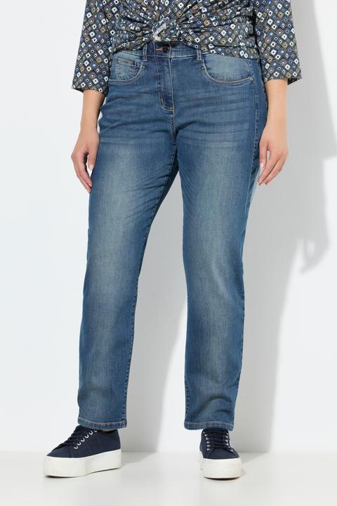 Immagine prodotto Ulla Popken Boyfriend jeans dalla vestibilità comoda con cuciture decorative e cintura comoda (50)