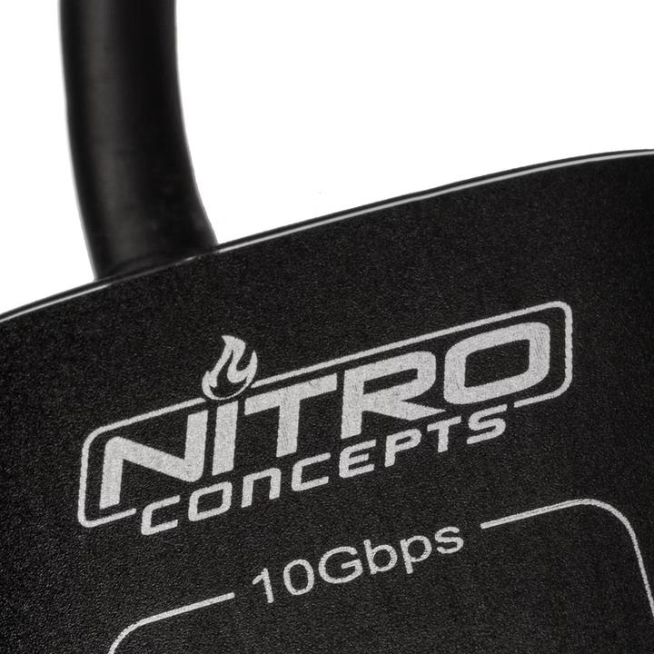 Actual product image Nitro Concepts UH1, 10-port hybrid USB hub, USB 3.2 (10 Ports)