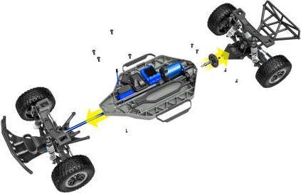 Immagine prodotto Traxxas Slash 4x4 VXL Clipless blu 1/10 Short-Course RTR Brushless, HD, senza batteria e caricatore (RTR pronto all'uso)