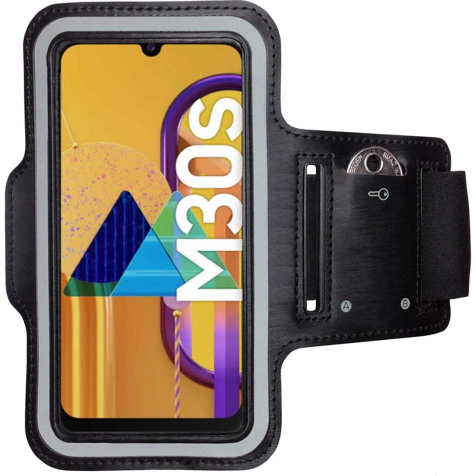 CoverKingz Sportarmband für Samsung Galaxy M30s, Smartphone Sportarmband, Schwarz