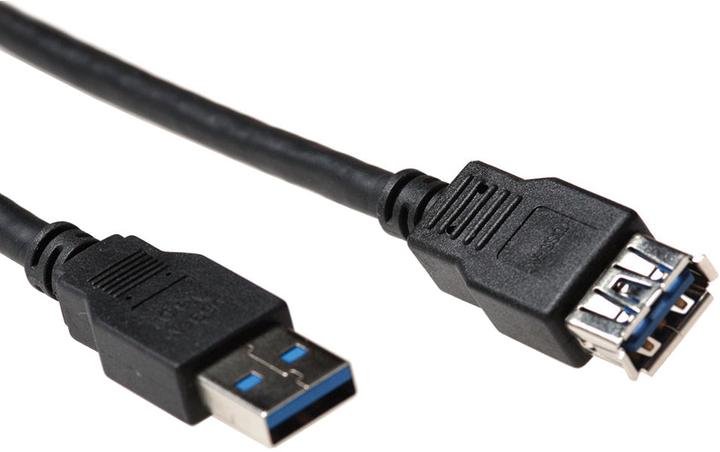 Produktbild Advanced Cable Technology USB 3.0 m/f 1.5m 1.5m USB A USB A Männlich Weiblich Schwarz USB Kabel (1.50 m, USB 3.2 Gen 1)