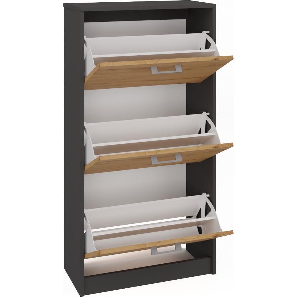 Thumbnail - Topeshop, Schuhschrank, Jared (60 x 28 x 116 cm)