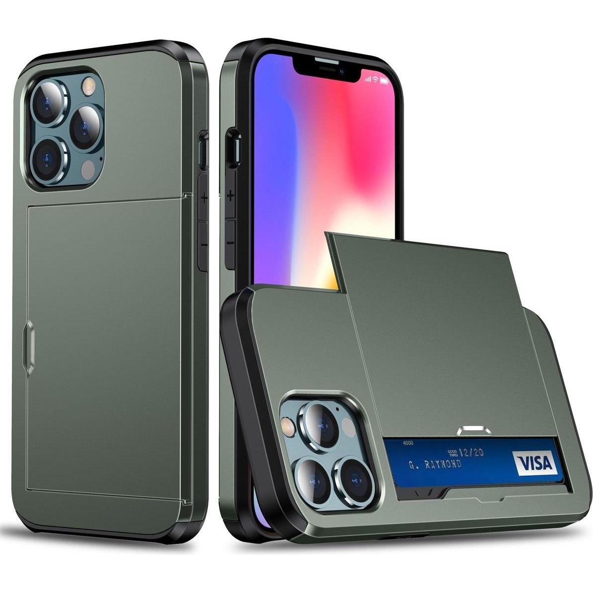 Thumbnail - König Design Hülle Handy Schutz für Apple iPhone 13 mini Case Cover Tasche Etuis Bumper Grün (Apple iPhone 13 mini), Sma...