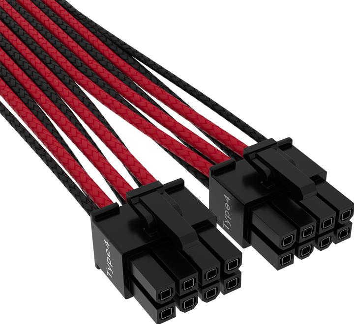 Produktbild Corsair Premium-12+4-Pin-12VHPWR-600-W-Kabel für PCIe Gen 5 mit Einzelummantelung