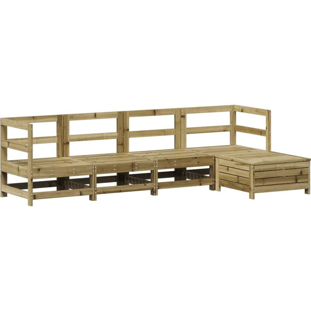 VidaXL, Gartenlounge, Gartenmöbel Sofa Garnitur Lounge Sitzgruppe 5-tlg. Kiefer Imprägniert