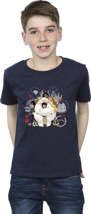Actual product image Disney Boys Big Hero 6 Baymax Group Hug T-Shirt (152, 158)