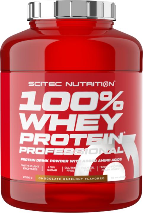 Immagine prodotto Scitec 100% Whey Protein Professional (lattina da 2350g) (Cioccolato alla nocciola, 1 x, 2350 g)