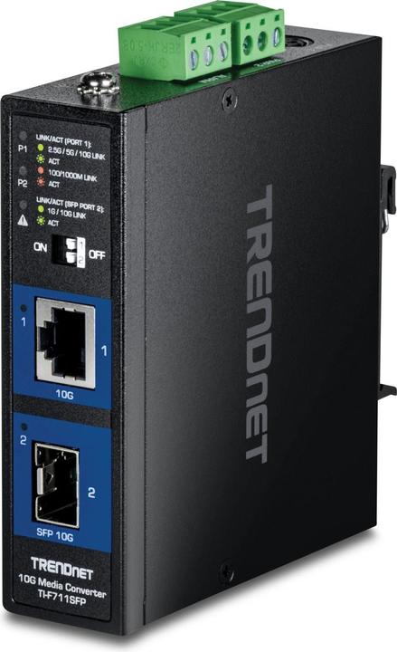 Trendnet TI-F711SFP Convertisseur industriel de médias SFP+ 10G
