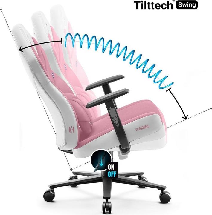 Actual product image Diablo Fotel Chairs X-Gamer Marshmallow Pink Normal Size