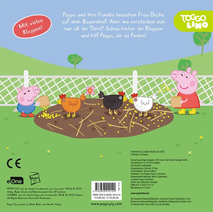 Produktbild Panini Peppa Pig: Peppa auf dem Bauernhof (Deutsch, Panini, 2022)