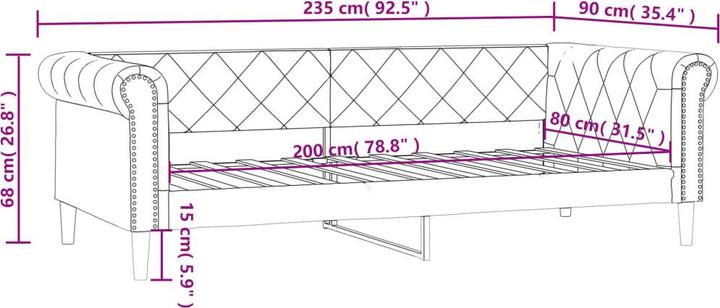 Produktbild vidaXL ausziehbares Tagesbett