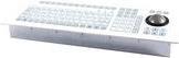 Actual product image Gett IndoDur foil-coated keyboard with aluminium trackball front panel with threaded bolts and (DE)