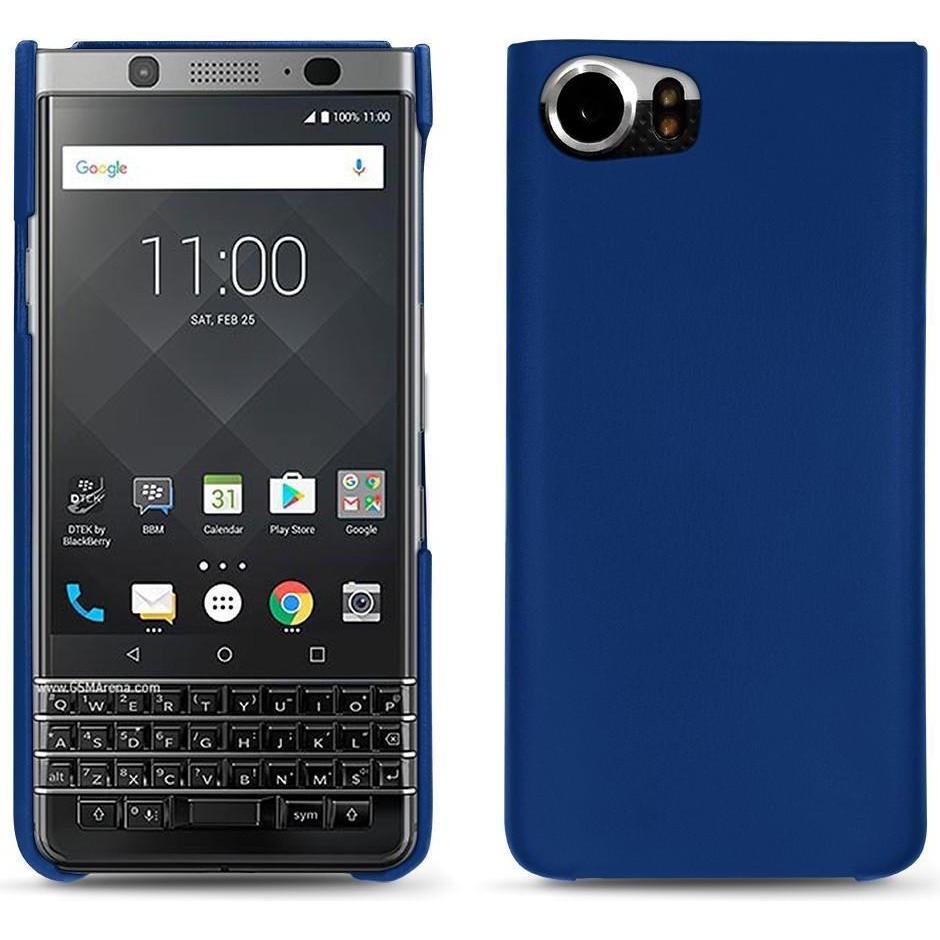 Thumbnail - Noreve Lederschutzhülle (Blackberry KEYone), Smartphone Hülle, Blau