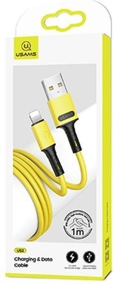 Actual product image Usams Cable U52 lightning 2A Fast Charge 1m żółty/yellow SJ434USB03 (US-SJ434) (1 m)