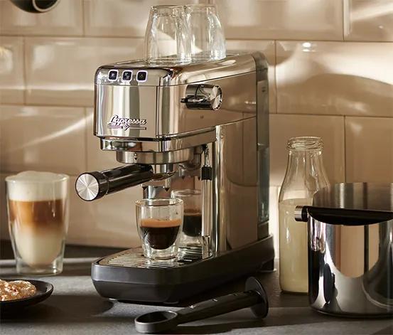 Actual product image Tchibo Lapressa" portafilter espresso machine, stainless steel