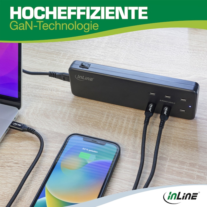 Image du produit InLine Bloc d'alimentation multiport (120 W)