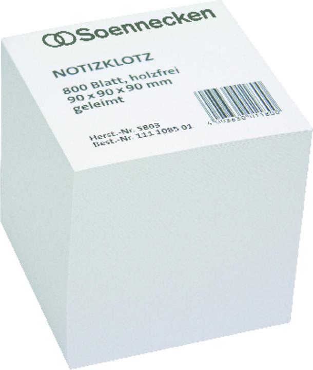 Immagine prodotto Soennecken Blocco note Dimensioni: 9 x 9 x 9 cm (L x A x P) Grammatura: 80 g/m² (9 x 9 cm, 800 lamelle, 80 g/m²)