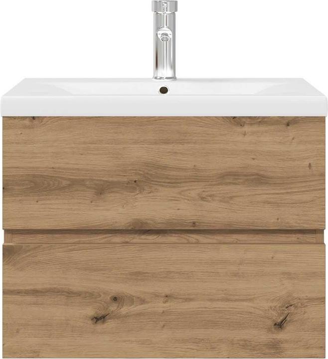 Produktbild vidaXL Waschbeckenunterschrank mit Einbaubecken und Wasserhahn Bad Waschtisch