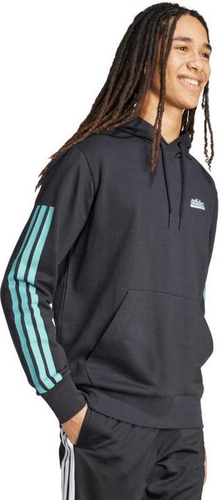 Produktbild Adidas Herren-Sweatshirt mit farbigem Schriftzug, schwarz (L)