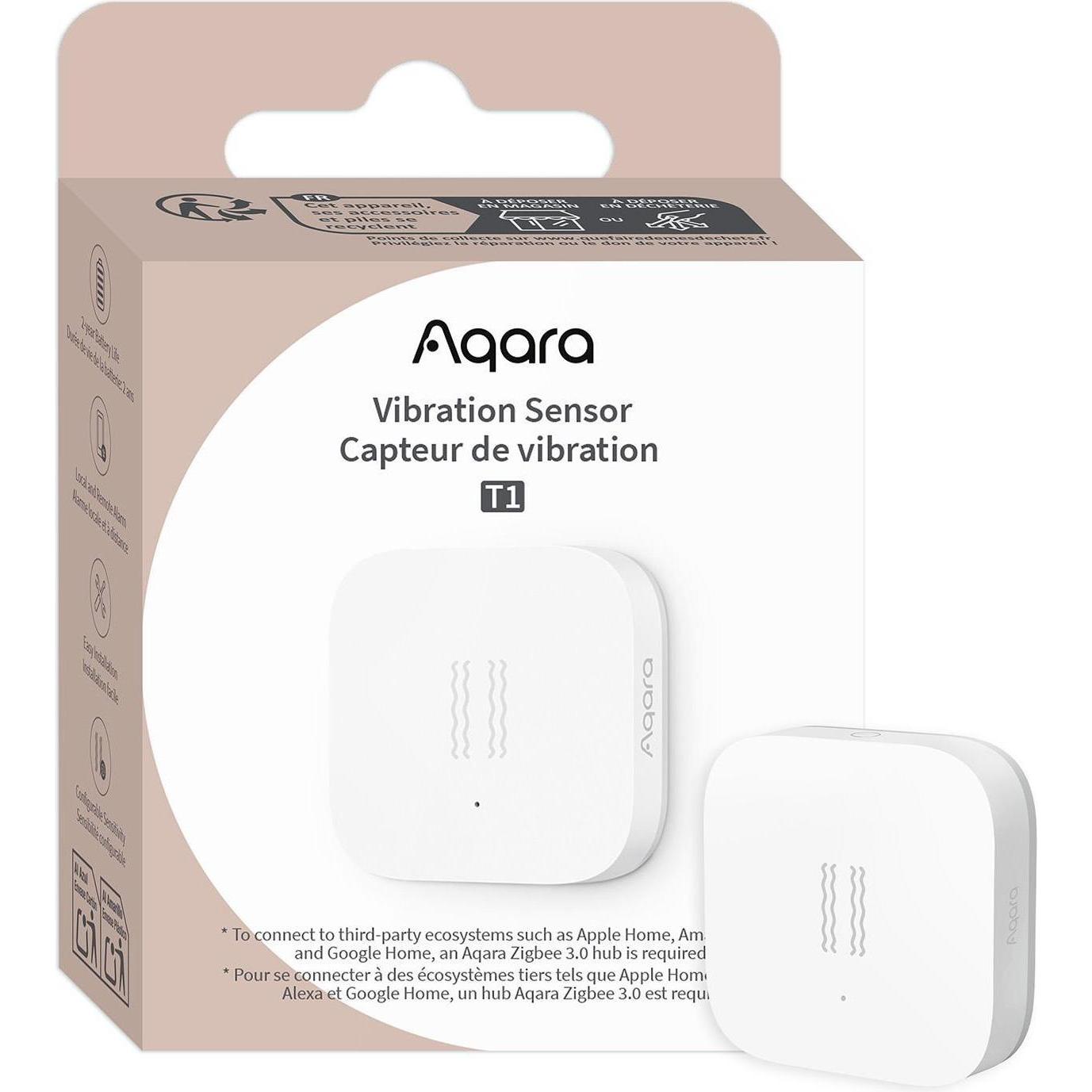 Aqara Smart device SMART HOME VIBRATION SENSOR/T1 VB-S01D, Smart Home Hub, Bianco