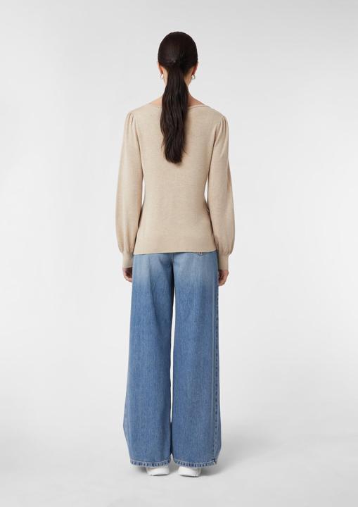 Produktbild Comma Strickpullover Feinstrickpullover mit leichten Ballonärmeln (38)