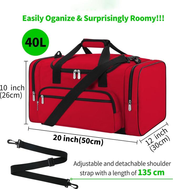 Produktbild Only-Bags.Store Sporttasche Reisetasche Fitnesstasche mit Schulterriemen Wochenendtasche