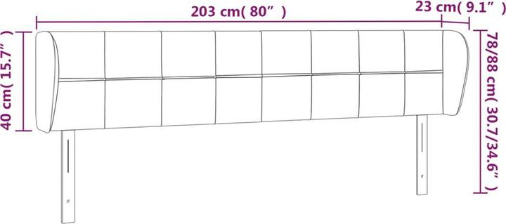 Actual product image vidaXL Kataleya (203 x 23 x 88 cm)