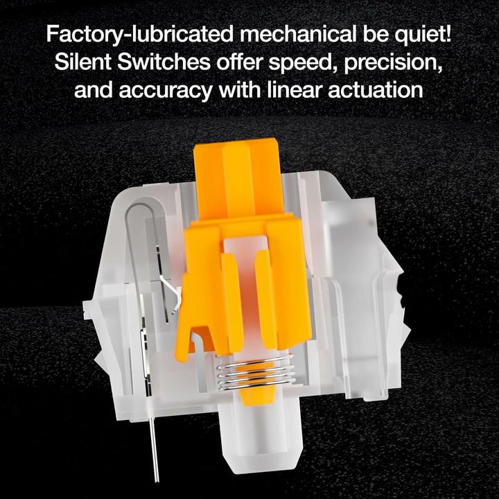 Actual product image be quiet! Klawiatura BEQUIET! DARK MOUNT SILENT LINEAR (USA, Cable)