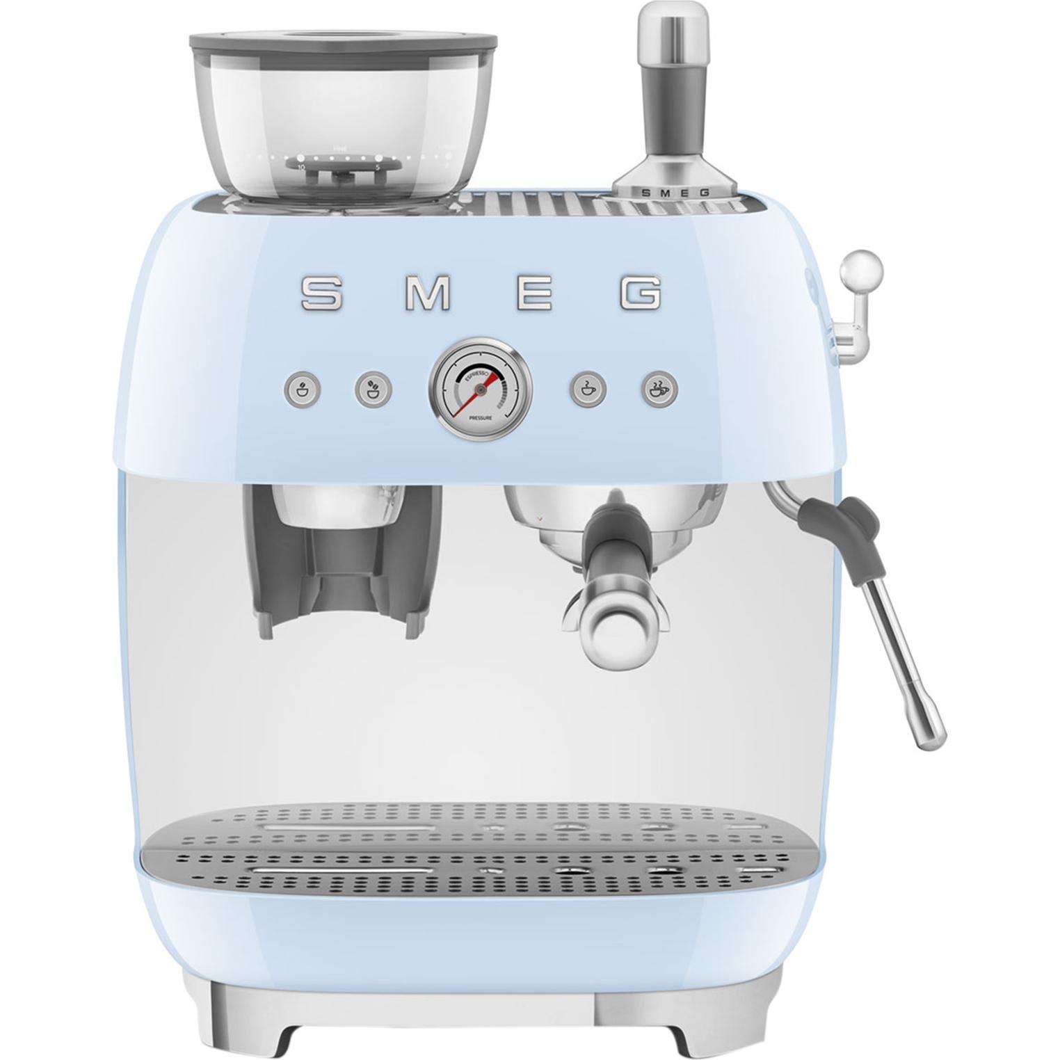 Smeg EGF03PBEU, Macchina per caffè con portafiltro, Blu