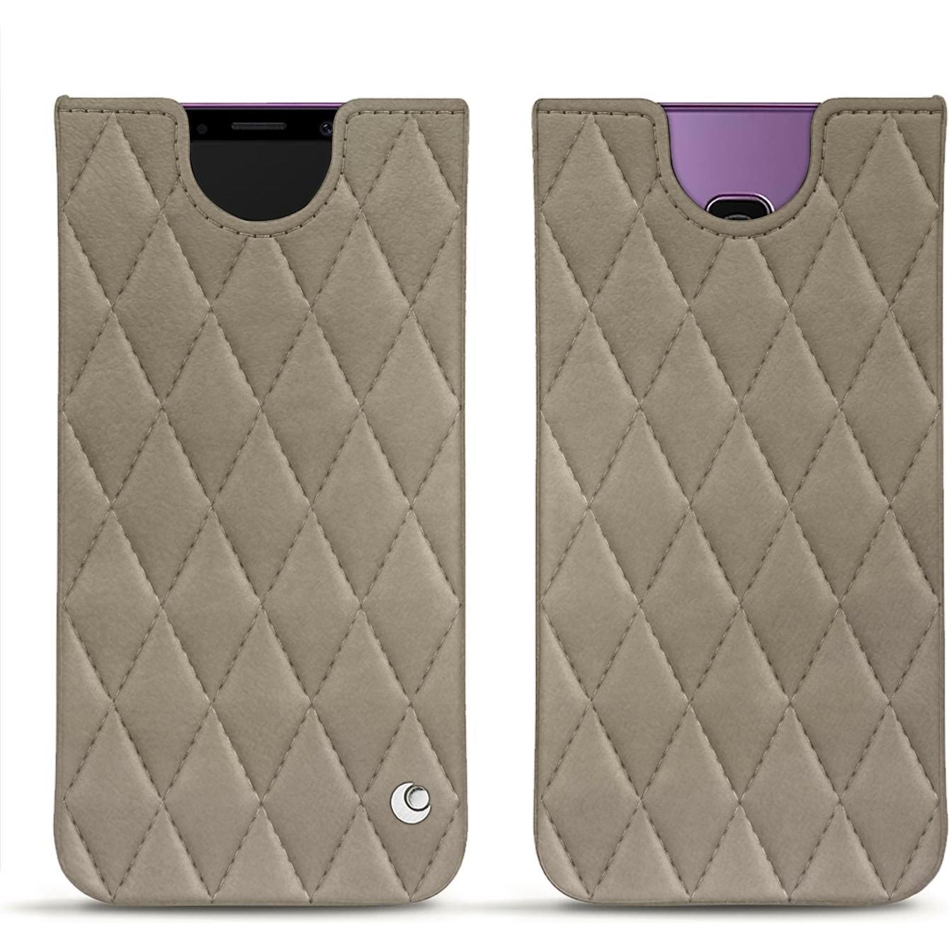 Noreve Lederschutzhülle (Samsung Galaxy S9+), Smartphone Hülle, Beige