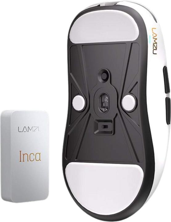 Actual product image Lamzu Inca Wireless Gaming Maus - weiss (Cable, Wireless)