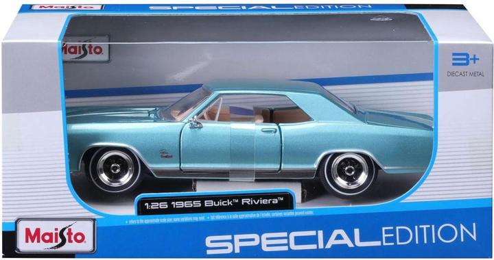 Produktbild Maisto Buick Riviera 1965 1/24 blau