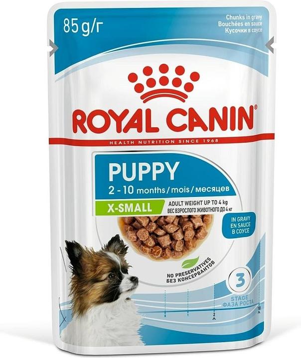 Produktbild Royal Canin X-Small Puppy Sosse (Welpe + Kitten, 12 Stk., 1020 g)
