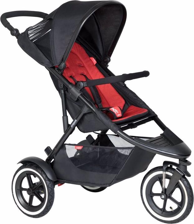 Actual product image Phil & Teds Sport V6 sibling stroller