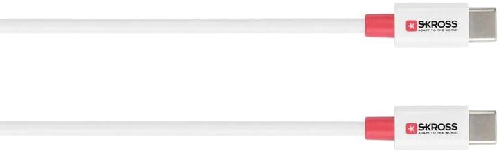 Image du produit Skross Câble USB USB-C to USB-C Cable 2.0, 1,2m blanc (1.20 m, USB 2.0, 36 W)