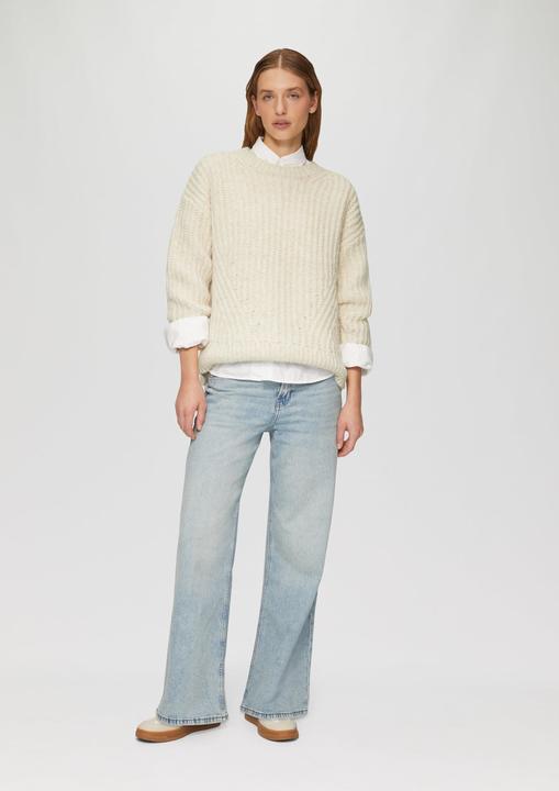 Actual product image s.Oliver Strickpullover Weicher Grobstrickpullover mit überschnittenen Schultern (40)