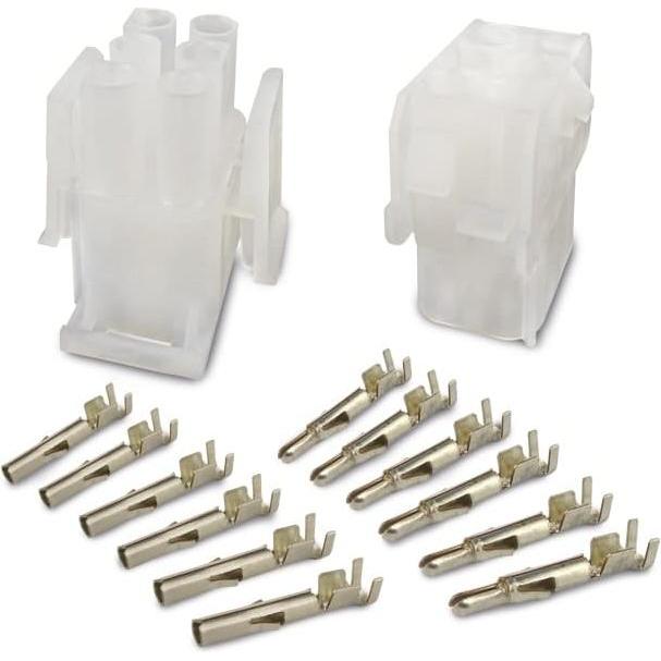 Thumbnail - Eneroid Steckverbinder-Set SUPU Serie B, 3x2-polig, 19 A/600 V, Elektronikkabel + Stecker