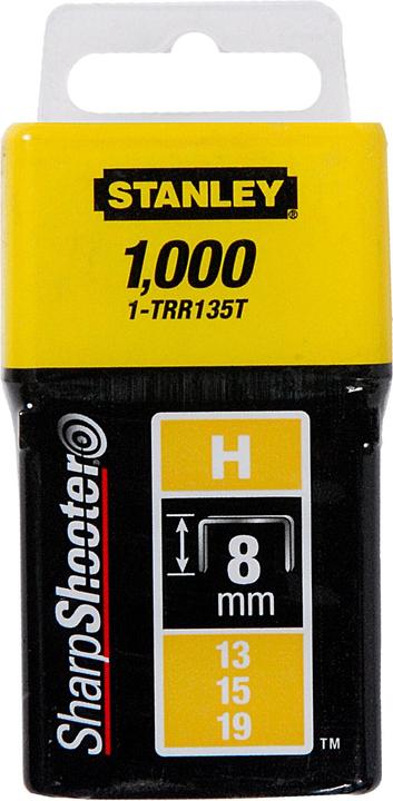 Actual product image Stanley Staples type H 8mm 1000 pcs