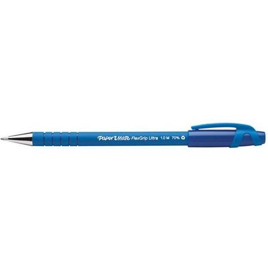 Paper Mate, Schreibstifte, Flexgrip Ultra Stick-Kugelschreiber Medium 12 Stücke (Blau, 12 x)