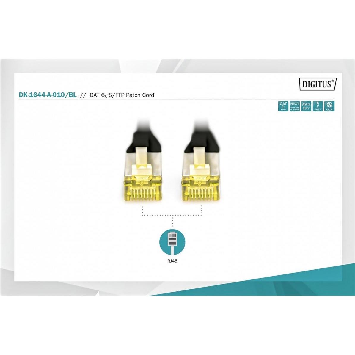 Thumbnail - Digitus Netzwerkkabel (S/FTP, CAT6a, 1 m), Netzwerkkabel