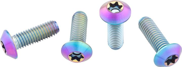 Wolf Tooth Flaschenhalter-Titanschrauben, M5x15mm, low profile, 4 Stk., oilslick