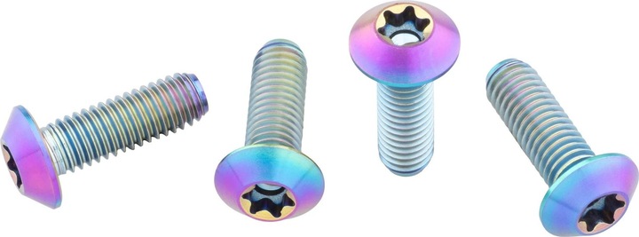 Produktbild Wolf Tooth Flaschenhalter-Titanschrauben, M5x15mm, low profile, 4 Stk., oilslick