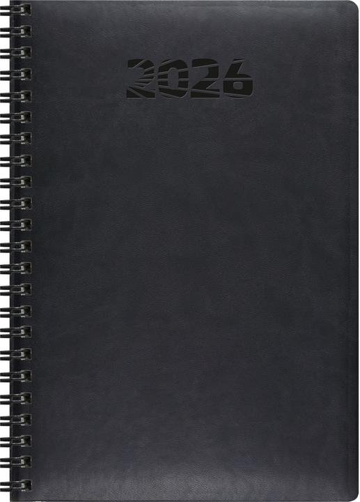 Produktbild Simplex Wochenagenda Simply Flex 15 x 21 cm, 2026, Schwarz (A5, 1 Woche / 2 Seiten)