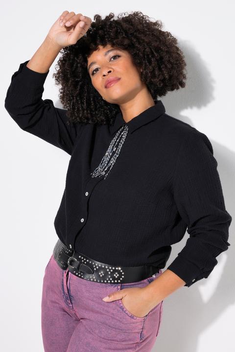 Produktbild Angel of Style Bluse, oversized, Musselin, Langarm (42)