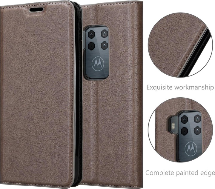 Actual product image Cadorabo Book Invisible Magnet Cover (Motorola One Pro)